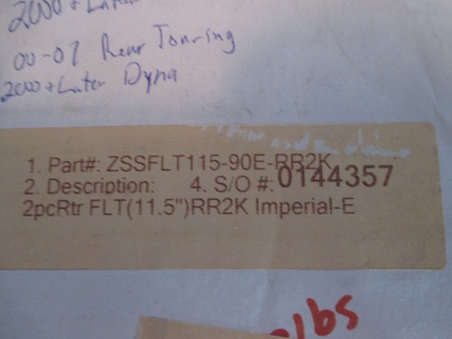 RC COMPONENTS ROTOR FLT 11.5" IMPERIAL-E P/N ZSSFLT115-90E-RR2K FOR HARLEY - Picture 9 of 9