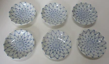Set of 6 Sushi Wasabi Soy Dishes Lot A
