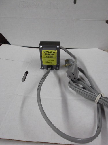 STANCOR P-8630 STEPDOWN TRANSFORMER 220 VOLTS TO 110 VOLTS AC WITH CORDS - Picture 1 of 7