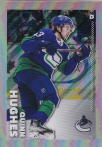 2022-23 Topps Chrome Refractor Sticker #488 Quinn Hughes /99 MADE