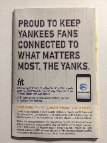 New York Yankees 2012 MLB pocket schedule - Derek Jeter - Picture 2 of 3