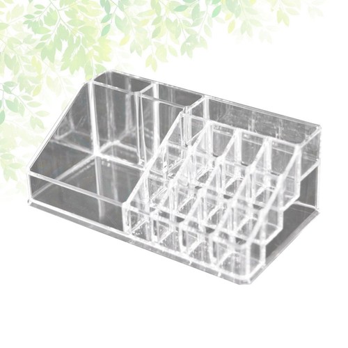 Transparent Acrylic Cosmetic Storage Box Case Display Stand for Lipsticks Lip - 第 7/18 張圖片