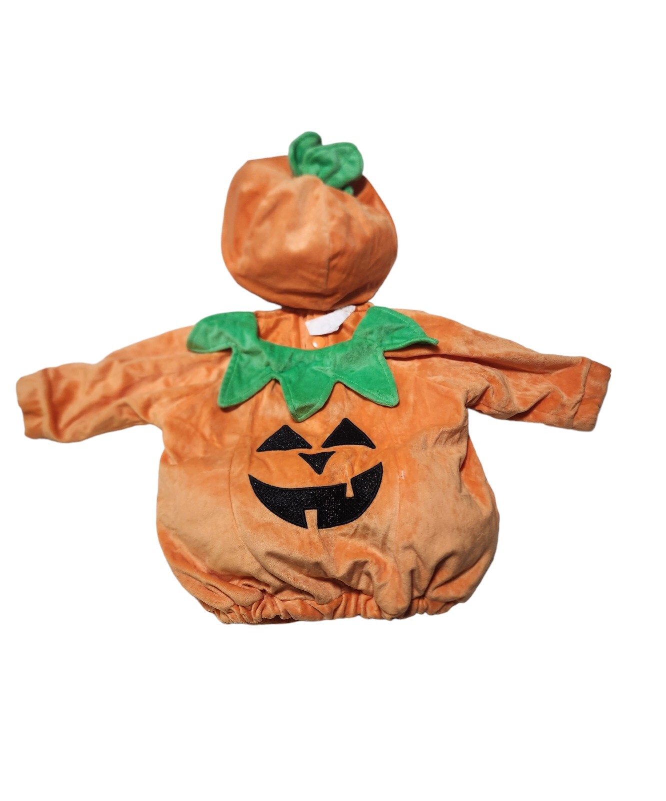 Plush Pumpkin Infant Baby Pullover & Hat Hallowee… - image 1