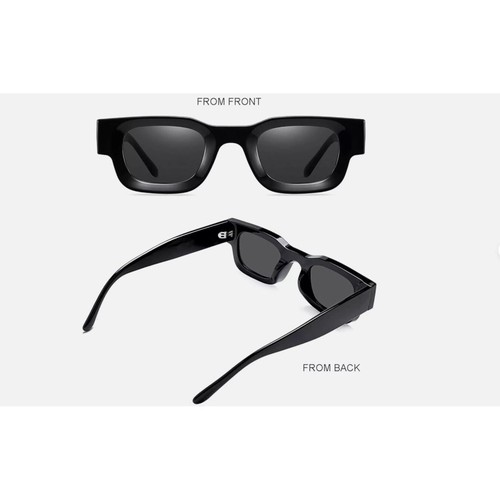 Sunglasses Mens Fashion Square Dark Black Lens Cholo Gangs Street Shades Hip Hop - Picture 5 of 5
