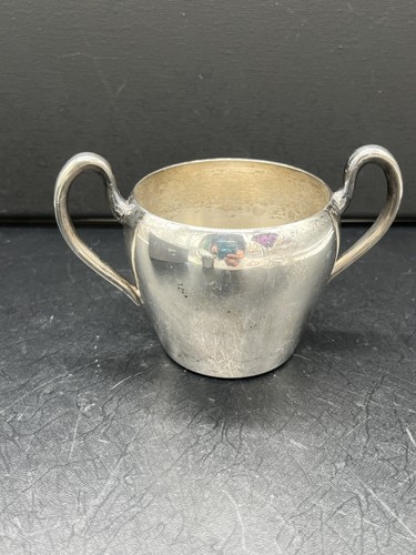 Vtg ALPHA IOTA Sorority Creamer + Sugar Set Silver on Copper Academy - Picture 6 of 17