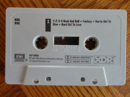 1984 RAIL Self Titled Cassette Tape Arrival 1980 Metal Hard Rock Seattle EMI - Picture 3 of 5