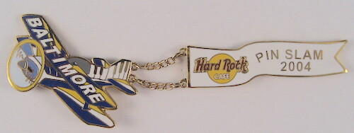 Hard Rock Cafe Baltimore Pin Slam Event Pin 2004 - Plane Pulling a Banner - Picture 1 of 1