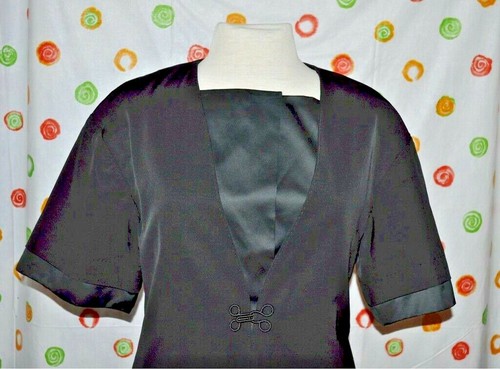 PER SE Women`s 2 PER ARIES Dress BLACK knee length TOPPER COAT JACKET NWT $455 - Picture 3 of 7