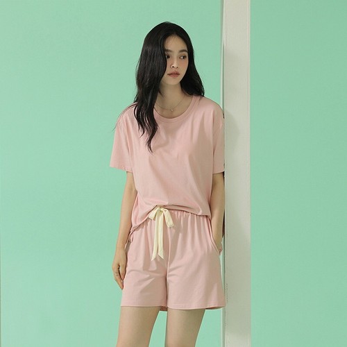 New Women's Summer Pajamas Set Soft Cool with Built In Bra Pad Breathable Sports - Bild 1 von 24