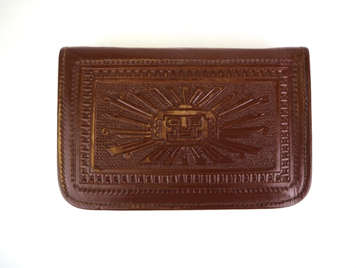 Vintage RARE Peruvian Hand Tooled Leather & Metal 7-Pc Travel Shaving Kit 1950s? - Picture 2 of 24