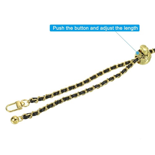 55 Zoll dünne Handtasche Kette Riemen verstellbar Leder Metall Kette Riemen Ersatz... - Bild 5 von 6