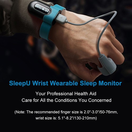 SleepU Pulse Oximeter Oxygen Monitor Bluetooth Tracking SpO2 Heart Rate free App - Picture 4 of 14