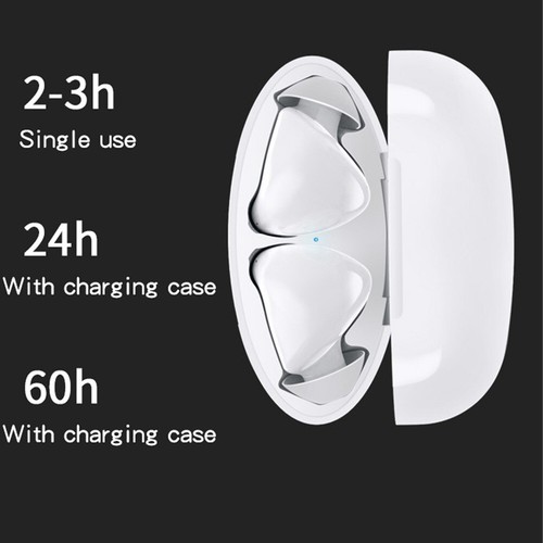 True Wireless Stereo Earphones Bluetooth Earpieces Earbuds with Charging Case - Photo 6 sur 13
