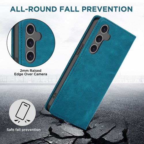 Magnetic Flip Card Wallet Phone Case For Samsung S24 S23 S22 Ultra S24 FE S23 FE - 第 5/18 張圖片