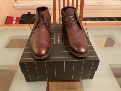 ermenegildo zegna Mens Brown Ancle Boots Size 9.5 Made In Italy See Others ! - Picture 2 of 10