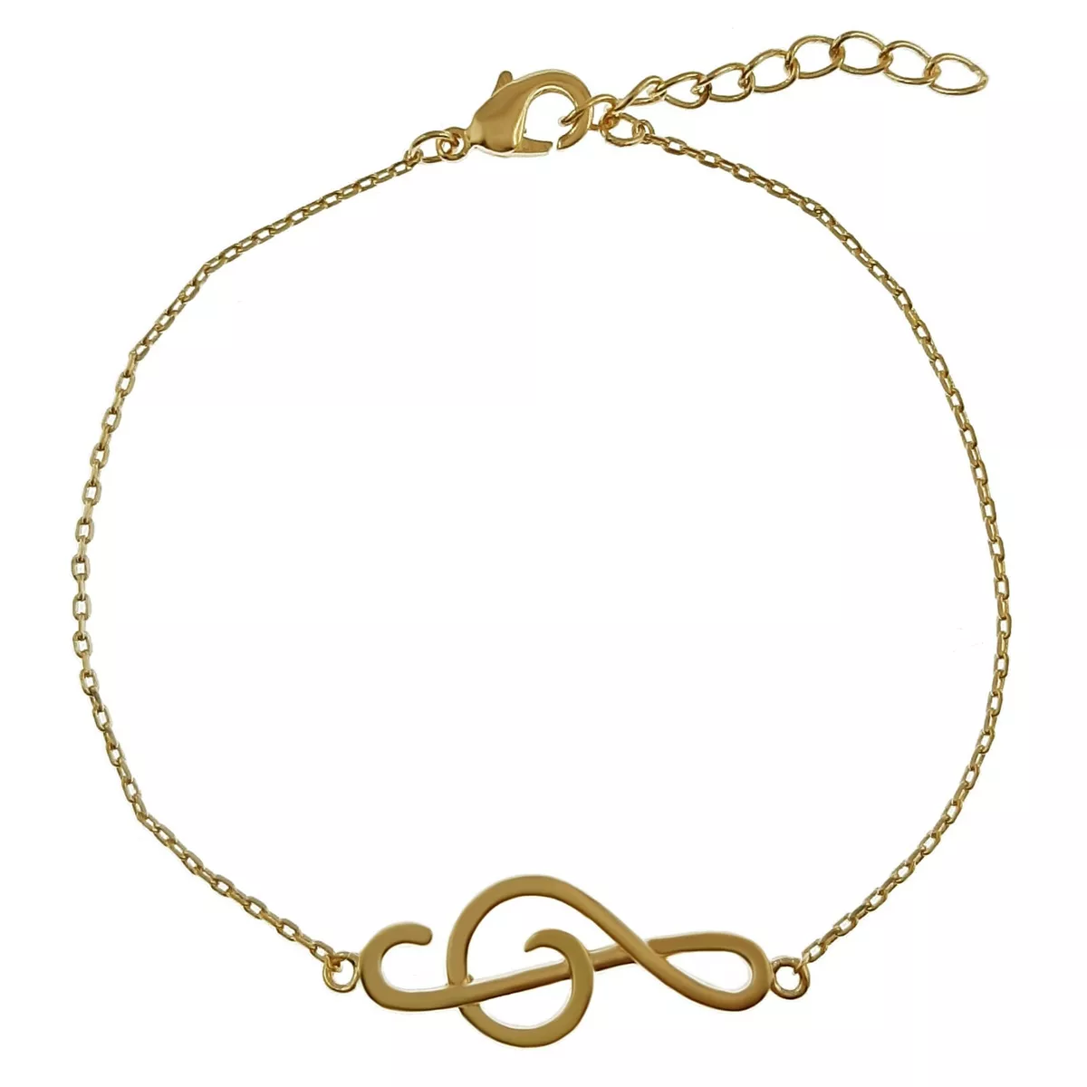 Bracelet Cl de Sol Plaqu Or 18 carats Longueur 19cm Neuf