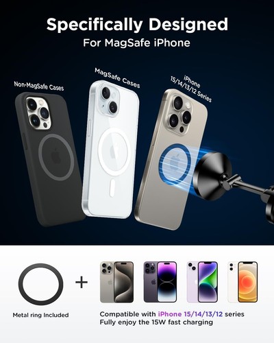Für Magsafe Autohalterung 15W Handyhalterung Auto mit Ladefunktion - Bild 7 von 7