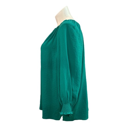 WESTBOUND Textured Top Size 3x Tassel Flowy Stretchy Oversized Emerald Green NWT - Picture 7 of 12