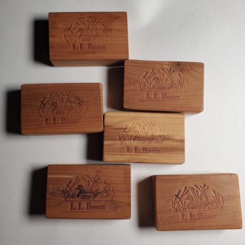 VTG 6 Cottage Core LL Bean Collectible Cedar Blocks 1x3x2” - Picture 2 of 4