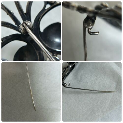 Georg Jensen No.172A Moonstone Pin Brooch Sterling Silver With Original Box - Picture 12 of 12