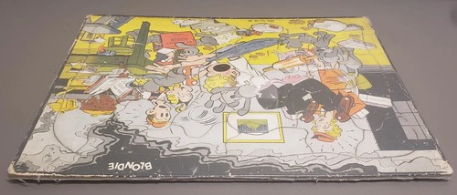 Vintage 1939 "BLONDIE" Collector's Sta-N-Place Tray Frame Puzzle by Built-Rite - Picture 4 of 6