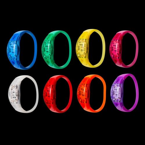 Bracciale LED Attivato 2 - 96 Lame Illuminante Lampeggiante Controllo Vocale Musica - Foto 3 di 11