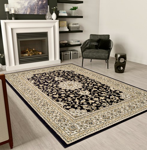 Large Oriental Area Rugs 8x10 Black Carpet Floor Rug Runner 2x8 Rugs 5x7 Foyer - Picture 17 of 19