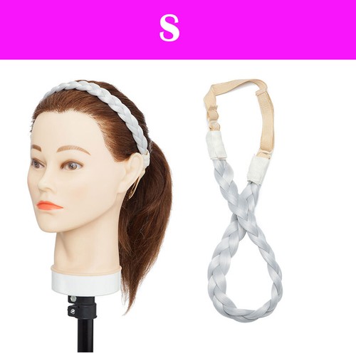 Women Plaited Hair Band Chunky Braided Headband Extensions Box Twist Hair Piece - Picture 23 of 43