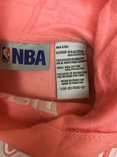 Detroit Pistons NBA Youth Girls Graphic Cotton Pullover Hoodie Sweatshirt - Picture 5 of 5