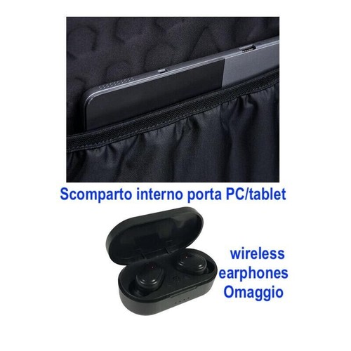 Zaino Scuola  PRO XXL POCKETS GRS EARPHONES WIRELESS SEVEN - Imagen 9 de 9
