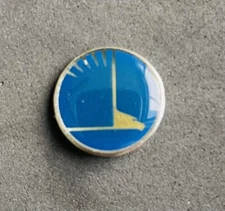 Pratt & Whitney Airlines Lapel Pin - Silver with Blue Inlay
