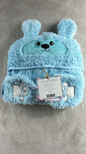 Cozy Critters Animal Face Hooded Cape W/ Pocket Paws 30" X 40" New - Picture 2 of 3