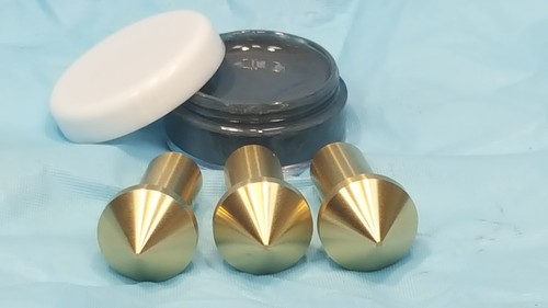 Gunsmith Tools-3 Brass Muzzle Laps-Rifle Or Pistol Lapping Kit - Lapping Crown - Picture 6 of 8
