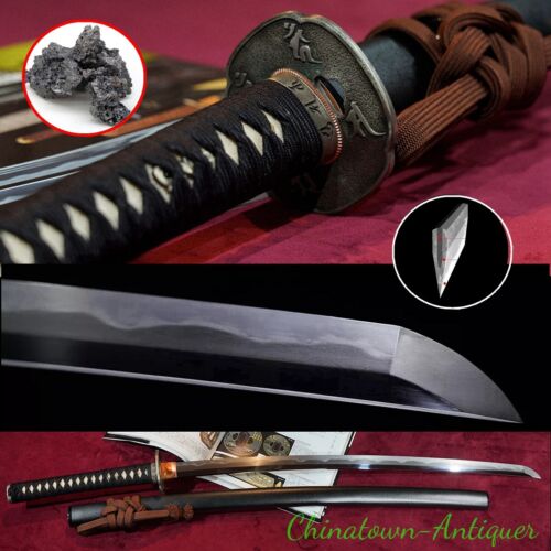 Authentic Japanese Tamahagane Steel Kobuse Blade Sharp Katana Samurai Sword#1837