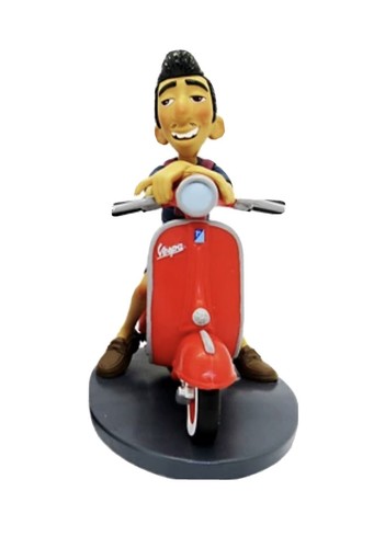 Ercole & Vespa PVC Schlüsselanhänger Dangler Ornament Figur Luca Charm Neu Geschenk - Bild 9 von 9