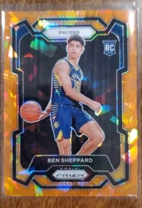 2023-24 Panini Prizm - Orange Ice Prizm #172 Ben Sheppard (RC)