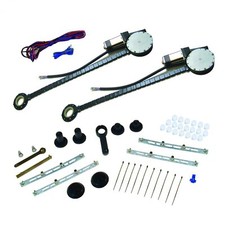 1971-77 Chevy Vega Power Window Kit Street Rod Door Parts Motors 12 Volt