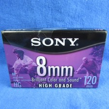 Sony 8mm HG Brilliant Color Sound Blank Sealed Video Cassette Tape