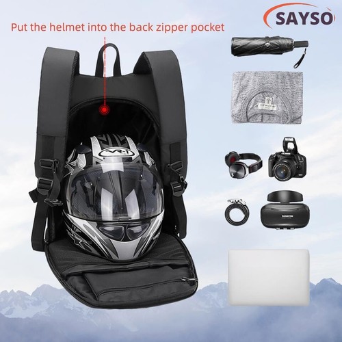 Universal motorcycle Riding Backpack helmet Storage waterproof travel backpack - Picture 9 of 15
