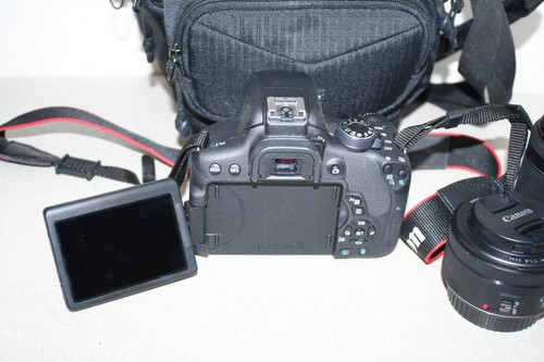 Canon EOS Rebel T6i/750D DSLR Camera EF-S 18-55mm & 50mm f/1.8 STM Lens Mint - Picture 9 of 13