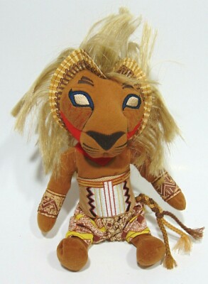 Lion King Broadway Musical Simba Plush 10'' Disney Bean Bag Doll Julie Taymor New