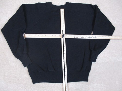 VINTAGE Batman Sweater Mens Medium Black Yellow DC Comics Sweatshirt Adult 80s* - Picture 7 of 11