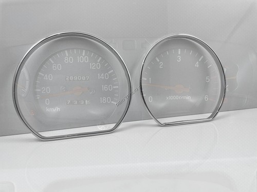 For Mitsubishi L200 K6 K7 96-06  Polished  Aluminium Chrome Dial dash Rings 2pcs - Bild 2 von 8