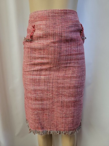 Calypso By Christiane Celle Colorful Twees Pencol Skirt Pink Size S #CB4 - Picture 1 of 9