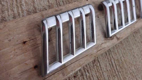 1940 DeSoto LEFT Hood Side AIR VENT GRILLES Original set of 3 - Picture 2 of 10