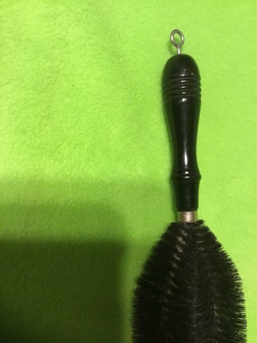 Vintage ~ Brush ~ Black Bristle ~ Wood Black Handle ~ - Picture 6 of 7