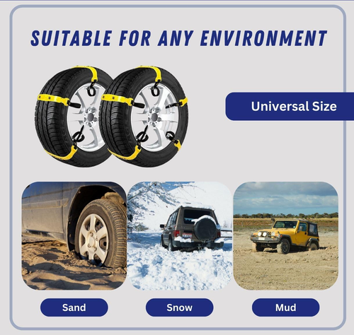 s Anti-Skid anti Slip Emergency Snow Tire Chains - Portable Emergency Traction S - Picture 2 of 9