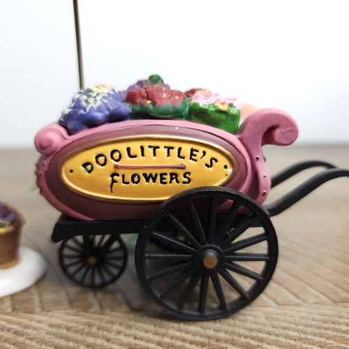 Dept. 56 Heritage Village 2 Pc Set “Chelsea Market Flower Monger & Cart” #58157 - Picture 6 of 11