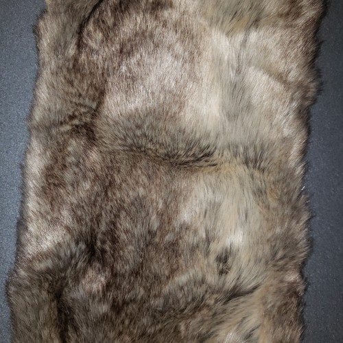 NEW SOFT SURROUNDINGS FAUX FUR INFINITY SCARF BEIGE BROWN WINTER WOMENS - Picture 2 of 10