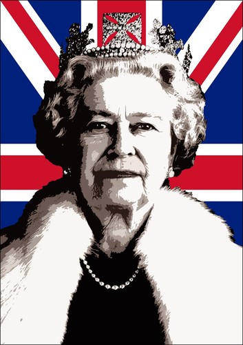 QUEEN ELIZABETH II BRITISH POP ART -FRAMED WALL ART PICTURE POSTER PRINT DECOR - Picture 10 of 10